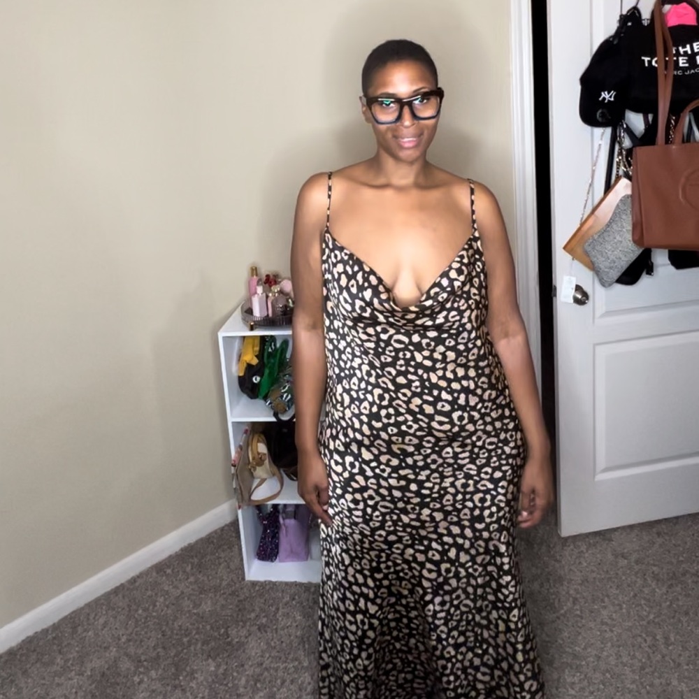 Animal print dress